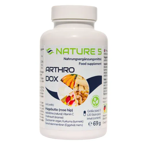 ARTHRODOX - 120 Kap. - Hagebutte, Weihrauch, Glucosamin, Kurkuma, Eierschmembran