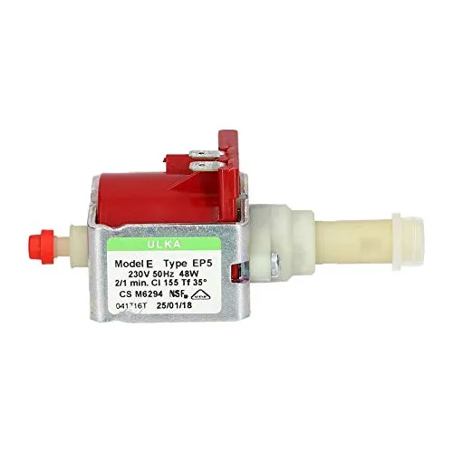LUTH Premium Profi Parts Ulka EP5 Wasserpumpe 48W - Entkalkung & Reinigung für Kaffee- & Espressomaschinen, leistungsstarke Schwingkolbenpumpe mit 15 bar Druck, kompatibel mit zahlreichen Kaffeemaschinen-Marken.