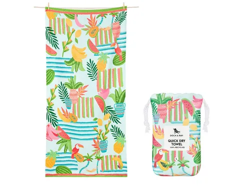 Dock & Bay LTD c/o Strandtuch Beach Towel L Tropicana Treat 160x90cm, Polyester (TOWLB-DES-LG-TROPTRT)