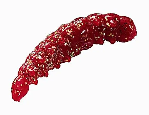 Berkley Bio Naturköder Sparkle Honey Worm rot 55 Stück