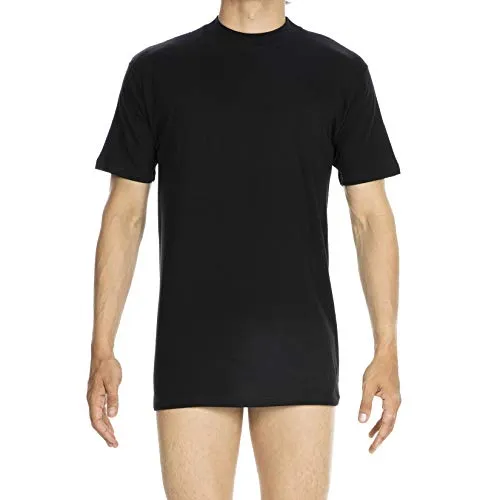 HOM - Harro New - Unterhemd / Shirt Kurzarm (XL Schwarz)