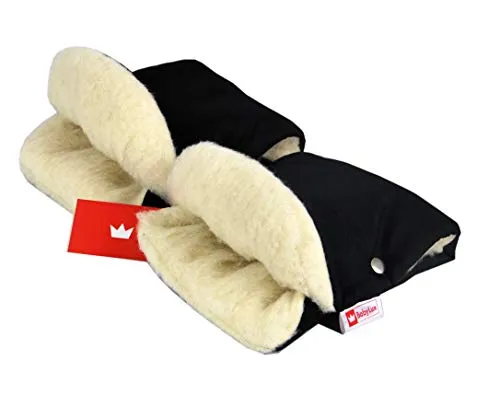 BABYLUX MUFF Handmuff PLÜSCH/WOLLE für Kinderwagen