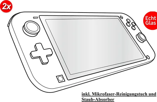 Speedlink Nintendo Switch Lite Schutzglas Displayschutz 9H Hart Glas Folie 2x