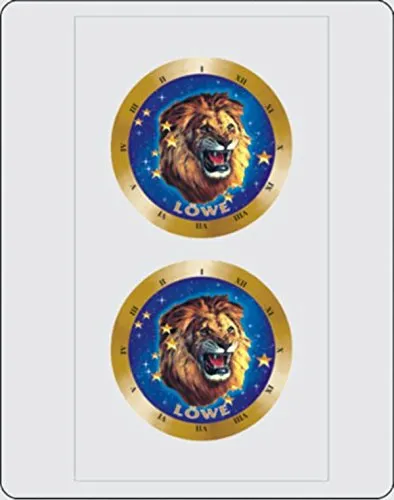 carstyling XXL Aufkleber Sternkreiszeichen Löwe Dimension 2er-Set je Ø 40 mm