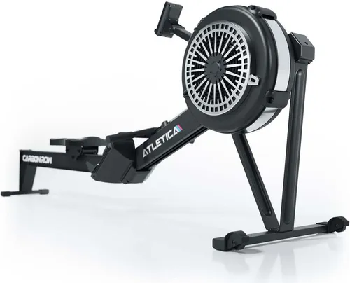 Atletica CarbonRow Rudergerät - Gelenkschonendes Ganzkörpertraining mit variabler Belastung - Rudergerät für effektives Kraft- und Ausdauertraining, ideal für Anfänger. Luftgebremstes Schwungrad mit regulierbarem Widerstand und großem Trainingsmonitor für umfassende Leistungsdaten.