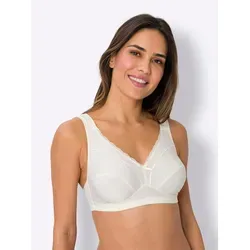 Bügelloser BH, Damen, Gr. 100, Cup E, beige (champagner), 80% Polyamid, 11% Baumwolle, 9% Elasthan, BHs