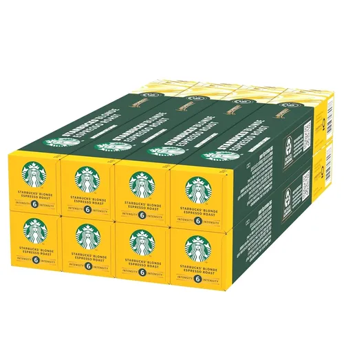 STARBUCKS Blonde Espresso Roast für NESPRESSO Kaffeekapseln (8 x 10 Kapseln)