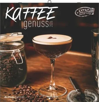 Alpha Edition - Kaffeegenuss Kalender 2026 - Broschürenkalender 30x30 cm - Bil