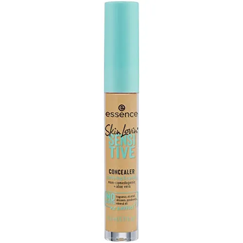 essence Skin Lovin' SENSITIVE CONCEALER, Abdeckstift, Nr. 25 Medium Olive, nude, beruhigend, Expressergebnis, Haut, natürlich, vegan, ölfrei, entspricht unserem CLEAN BEAUTY Standard (3,5ml)