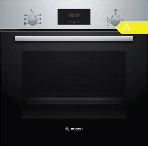 Bosch Backofen Set HBF133BR0 + PKE645BA2E Glaskeramik 60cm Edelstahl A