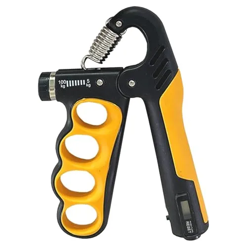 Dryxog Handtrainer Fingertrainerexpander Fitness Strength Training Equipment Handzähler Grip Strength Griffhilfen Kraftsport Trainingsgeräte Habteln Forearm Handkraft Sport Geräte Home (Orange)