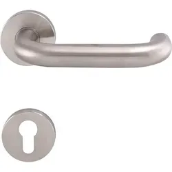 Solido - Drückergarnitur Talin - Auf Rosette Pz, 38 - 45, Edelstahl Matt