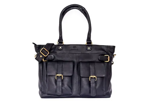 ALMADIH Premium Leder Damentasche EVA - Damen-Schultertaschen aus hochwertigem Rindsleder, handgefertigt mit praktischem Reißverschluss und vielseitiger Nutzung als Handtasche oder Business Bag.