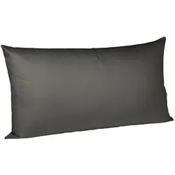 fleuresse Kissenbezug Jersey 40 x 80 cm Grau Anthrazit in grau von fleuresse