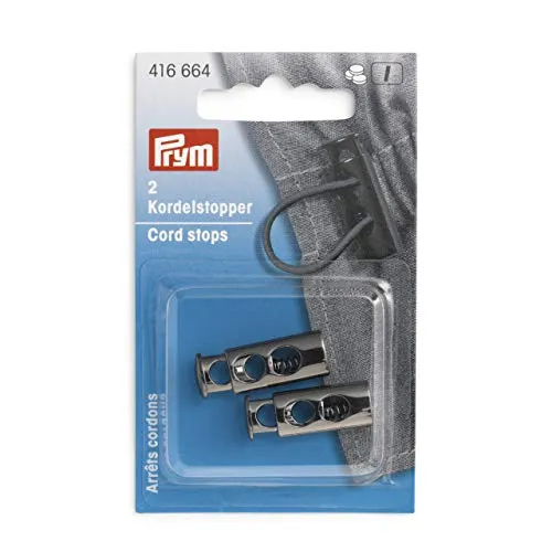 Prym 416664 Kordelstopper 2-Loch gunmetal