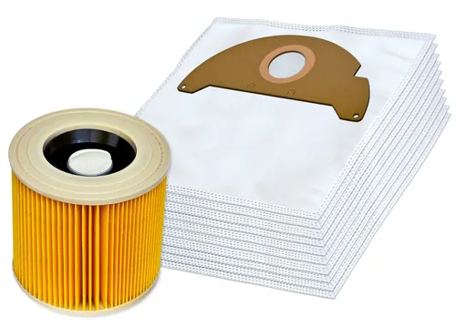 Staubsaugerbeutel + Filter geeignet für Kärcher A 2004, A 2024, A 2054, MV 2 10