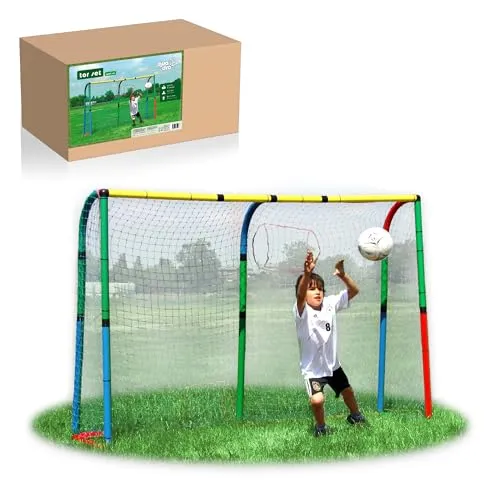 Quadro Torset – Erweiterungs-Set mit Netz für Kinder zum BAU eines Fußballtors 5 Größen, Handball-/Hockeytor, Indoor/Outdoor, Made in Germany