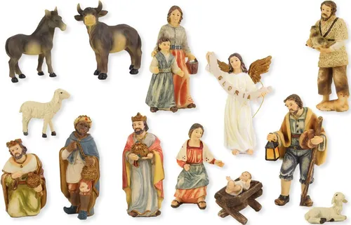 Krippenfigur Krippenfigur Bauern-Krippenfiguren (13 St)