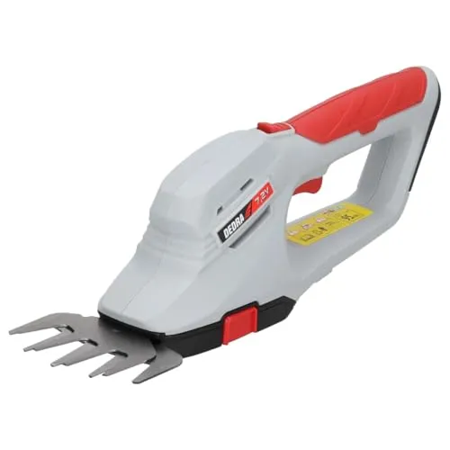 Rasen-/Heckenschere 2-in-1 7,2V 2000 mAh, Garden DEDRA, werkzeugloses Klingenwechselsystem, präzise schneiden, 2in1-Konstruktion, Akku-Stromversorgung, mit USB-C Kabel
