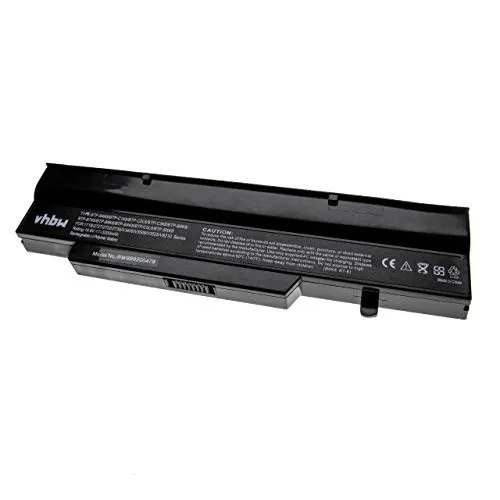 vhbw Akku kompatibel mit Fujitsu Amilo V3405, V3505, V3525, V8210, V3545, V5545 Notebook (5200mAh, 10,8V, Li-Polymer)