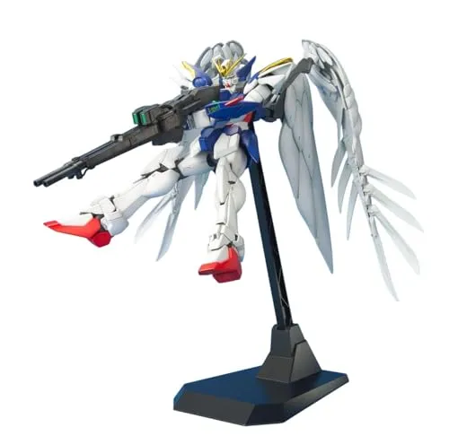 1/100 MG GUNDAM WING ZERO CUSTOM - Detailliertes Modell - Modellbausatz im Maßstab 1/100, ca. 21cm groß, mit voll beweglichen Gelenken für authentische Posen. Ideal für Gundam-Fans und Modellbau-Enthusiasten.
