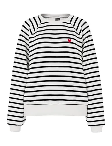 PIECES Pcgreta Ls Emb Sweat Fc von PIECES