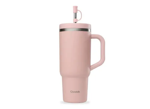Qwetch Isolierbecher Edelstahl matt pastellrosa 900ml