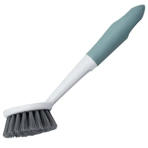 Spülbürste,Küchenbürste,Spülbürsten,Kabwaschbürste,Geschirrbürste,Bürste Küche,Spühlbürste,mit robusten Borsten,für Reinigen von Geschirr,Töpfen,Spülbecken,1 Stück (Grün)