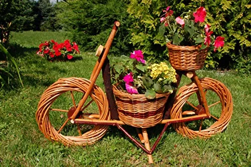 Deko-Shop-Hannusch Rattan Pflanzkasten 70 cm x 20 cm x 45 cm - Handgefertigter Pflanzkasten aus Rattan in Braun, ideal für den Outdoor-Gartenbereich und verleiht jedem Außenbereich einen natürlichen Charme.