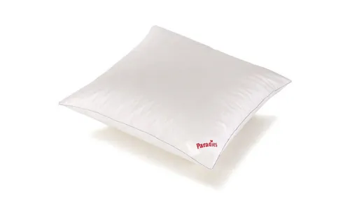 Paradies Feder- und Daunenkissen Malea Bio 80x80cm - Kissen für erholsamen Schlaf, 100% Baumwollbezug, waschbar bei 40°, trocknergeeignet, ideal für Allergiker und höchste Ansprüche.