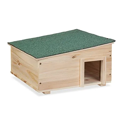 Igelhaus mit 2 Kammern - Igelhotel für Gartenfreunde - Igelhäuser, ideales Rückzugsort für Igel mit abnehmbarem Dach für einfache Reinigung und Pflege.