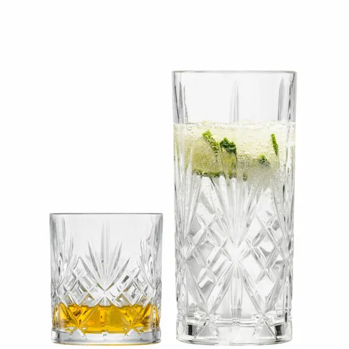 SCHOTT ZWIESEL Becherset 8-tlg. Show - Stilvolle Gläser für jeden Anlass - Gläser Set für stilvolle Drinks: 8-tlg. Schott Zwiesel Becherset Show mit 4 Longdrink- und 4 Whiskygläsern in modernem Design.