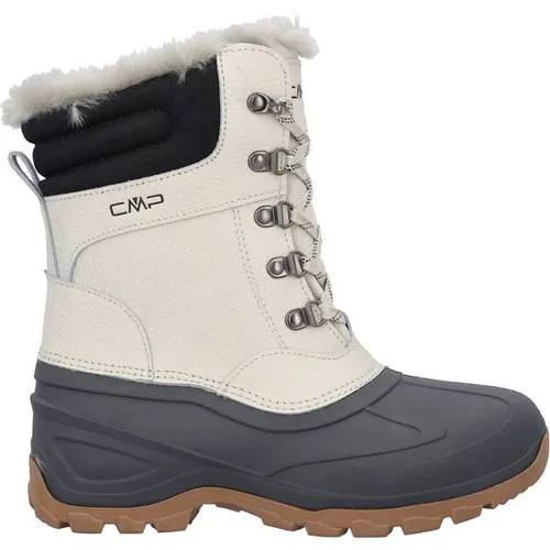 Cmp Atka Schneeschuhe Beige EU 38 für Damen - Wasserdichte Winterstiefel mit warmem Kunstfell, ideal für Winterspaziergänge und Alltag. Strapazierfähig und schick im Stadt-Look.