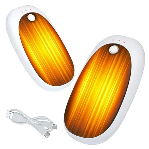 Wiederaufladbarer Handwärmer 2er Set, Magnetische Tragbare Heizung