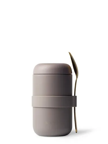 MAMEIDO Thermobehälter aus Edelstahl, 500 ml & 800 ml - Hochwertiger Thermobehälter mit doppelwandiger Isolierung für stundenlang heiße oder kalte Speisen. Inklusive praktischem Besteck und auslaufsicherem Drehverschluss – ideal für unterwegs!