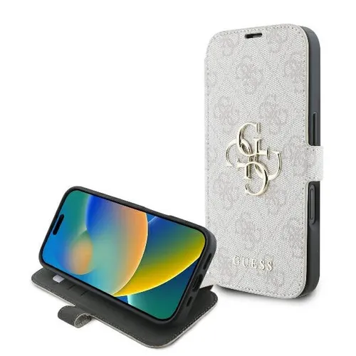 Guess TPU Case mit Metall Logo für Apple iPhone 16 Plus - Pink - Stylisches TPU Etui für Apple iPhone 16 Plus 6.7, bietet optimalen Schutz und verleiht deinem Smartphone einen eleganten Look.