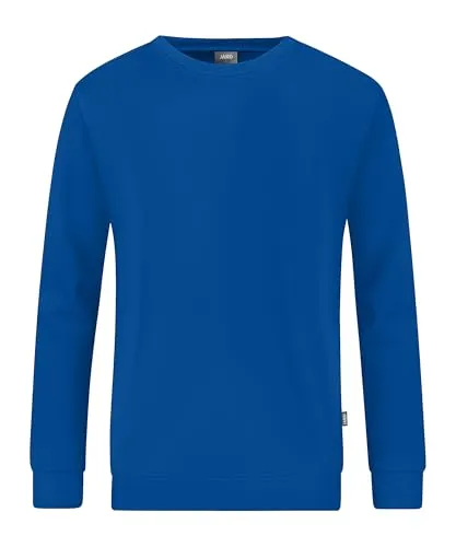 JAKO Langarmshirt Sweat Organic - Bio-Baumwolle, royalblau, Größe XXL - Badmintonbekleidung Herren, aus ringgesponnener Bio-Baumwolle für hohen Tragekomfort und Formstabilität, waschbar bis 60°C, ideal für intensive Nutzung.