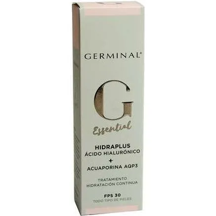 Germinal Hidraplus Hyaluronsäure 50ml - Anti-Aging-Creme mit SPF 30, spendet intensive Feuchtigkeit und revitalisiert trockene Haut für ein frisches Hautbild. Ideal für alle Hauttypen, auch empfindliche Haut.