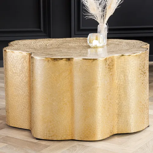 riess-ambiente Couchtisch ORGANIC ORIENT 75cm gold in gold von Invicta Interior