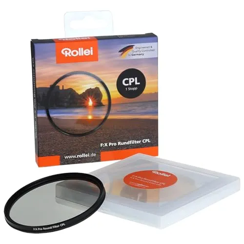 Rollei F:X Pro CPL Polfilter 67mm - Reduziert Spiegelungen, intensiviert Farben für beeindruckende Fotos