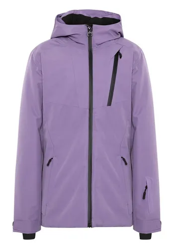 Chiemsee Skijacke lila 122/128 - Wärmende Skijacke mit Kapuze und Reißverschluss, ideal für kalte Tage. Der lässige Look und das Logo am Saum machen sie zum perfekten Begleiter für Outdoor-Abenteuer.