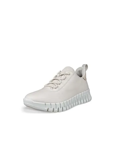 ECCO Damen Gruuv W Limestone Powder Sneaker, 40 EU Schmal - Damen-Sneaker aus hochwertigem Nappa-Leder mit reflektierenden Details und elastischen Schnürsenkeln für einfache Anpassung. Die herausnehmbaren Einlegesohlen bieten individuellen Komfort.