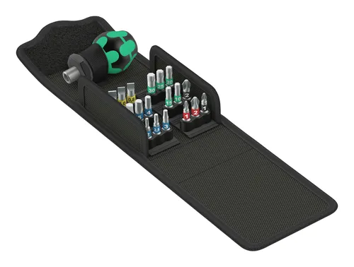 Wera Kraftform Kompakt Stubby - 05057471001 - Bit-Schraubendreher mit ergonomischem Griff für optimalen Komfort und Kontrolle, perfekt für enge Arbeitsbereiche.