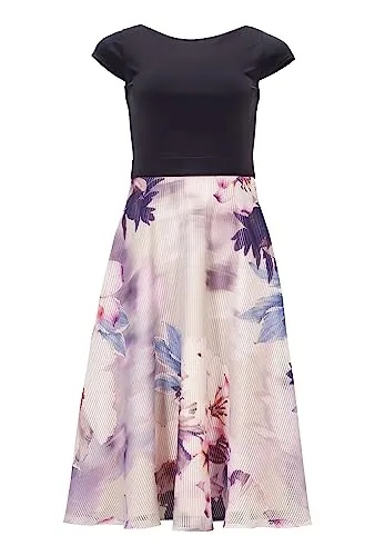 Swing Cocktailkleid Navy/Ivory, Größe 42 in blau von Swing