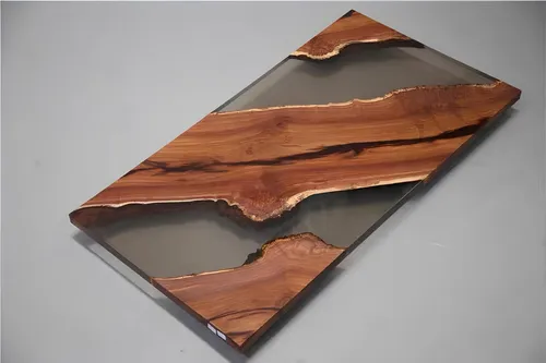Esstisch River Table aus echtem Holz mit Epoxidharz – 200x90 cm - Moderner Esstisch für bis zu 8 Personen, gefertigt aus hochwertigem Holz und Epoxidharz. Ideal für stilvolle Esszimmer, robust und elegant zugleich.