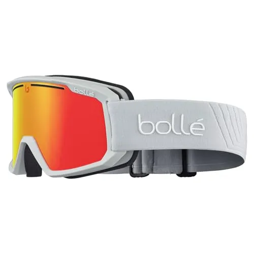 Bollé Maddox Skibrille – Snow Goggles – 100% UV-Schutz, Doppelglas, Anti-Beschlag & Anti-Kratz, Belüftungssystem, Komfort-Schaum & Silikonband | Erwachsene Unisex