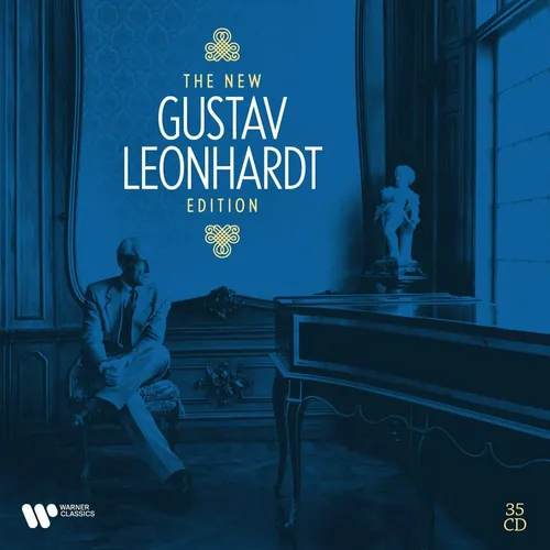Leonhardt, Gustav - The New Gustav Leonhardt Edition 35CD NEU OVP - CD-Box mit 35 CDs, bietet eine umfassende Sammlung der Werke von Gustav Leonhardt in neuester Auflage, ideal für Liebhaber klassischer Musik.