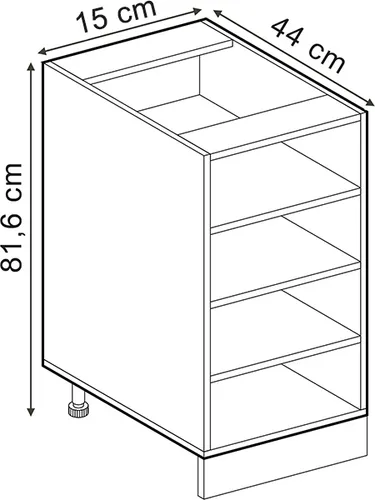 Küchenschränke Braun von Vicco