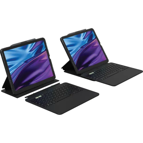 ZAGG KB ProKey 2 iPad Air 13 M2 Bl Germa QWERTZ - Eingabegeräte: Abnehmbare, hintergrundbeleuchtete Bluetooth-Tastatur mit 7 Farben, ideal für das iPad Air 13 – optimal für produktives Arbeiten unterwegs.
