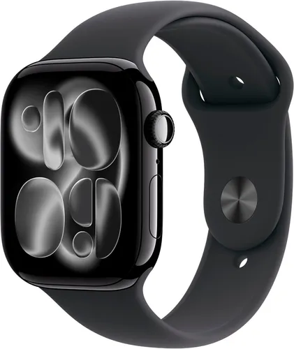 Apple Watch Series 11 5G 46 mm Schwarz Sportarmband S/M in schwarz von Apple